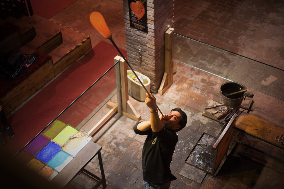 Glass Blowing on Murano, one of the islands of Venice